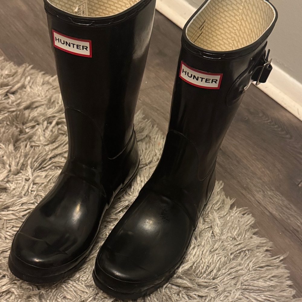 EUC - Women’s Hunter Original Gloss Black Rain Boots